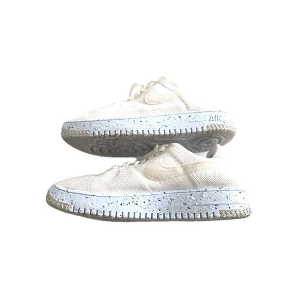 Nike AF1 Crater Flyknit White/White-Pure Platinum DC7273-100 Women's Size 9 - Picture 3 of 14
